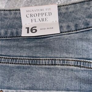 Lane Bryant Cropped Flare Jeans - Light Blue